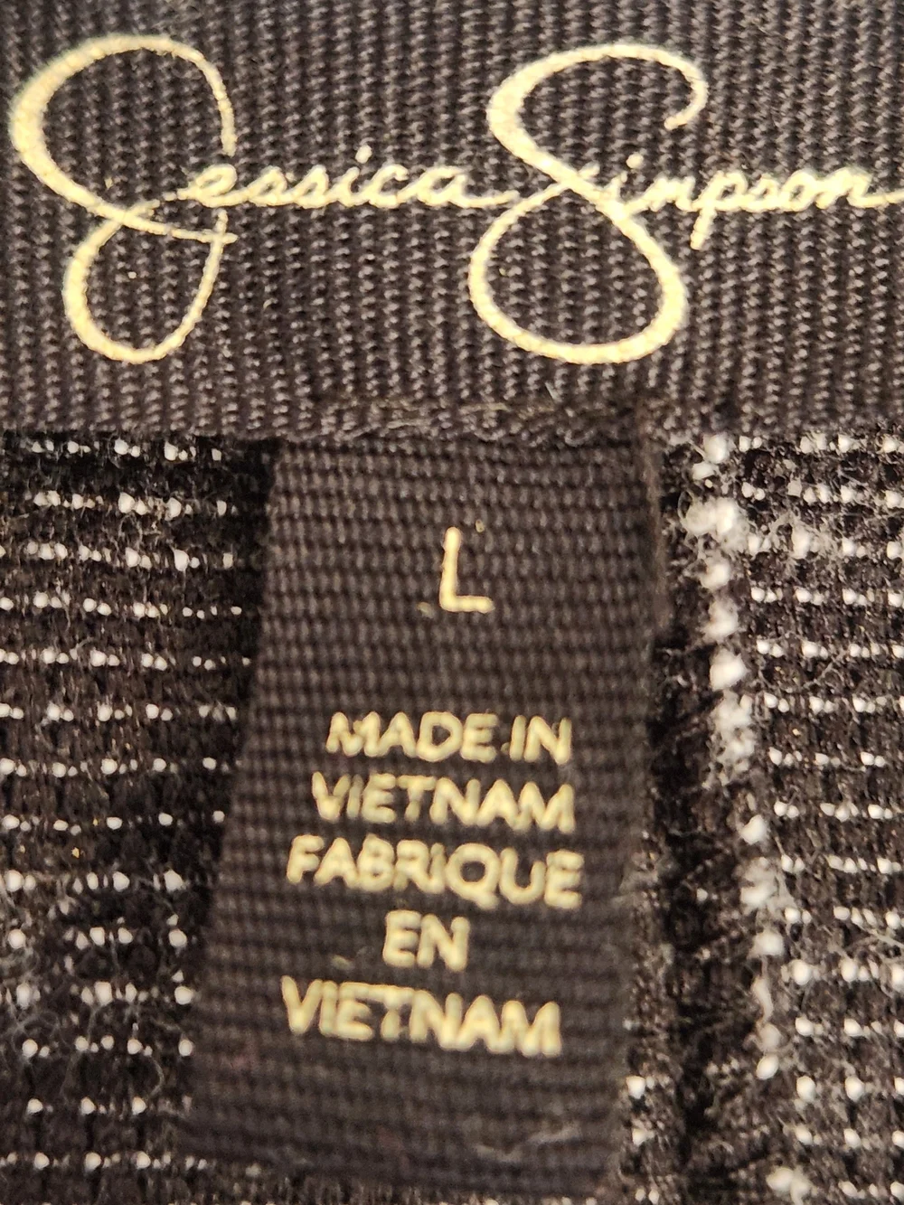 **Jessica Simpson Black & White  Jacket L Euc**